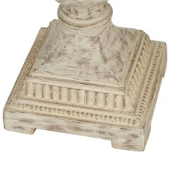 28" Faux Wood Table Lamp (Includes LED Light Bulb) White - Cresswell Lighting -Deals A Radiant Den Store unnamed file 5320