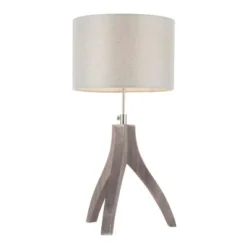 25" Wishbone Table Lamp Light Gray - LumiSource