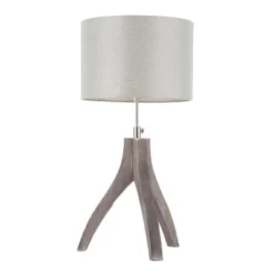 25" Wishbone Table Lamp Light Gray - LumiSource 10 25" Wishbone Table Lamp Light Gray - LumiSource -Deals A Radiant Den Store unnamed file 5349