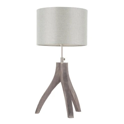 25" Wishbone Table Lamp Light Gray - LumiSource 3 25" Wishbone Table Lamp Light Gray - LumiSource - Image 3