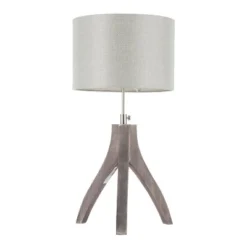 25" Wishbone Table Lamp Light Gray - LumiSource 11 25" Wishbone Table Lamp Light Gray - LumiSource -Deals A Radiant Den Store unnamed file 5350