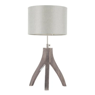 25" Wishbone Table Lamp Light Gray - LumiSource 4 25" Wishbone Table Lamp Light Gray - LumiSource - Image 4