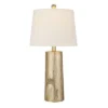 24" Faux Wood Table Lamp Silver - Cresswell Lighting