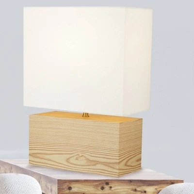 14.5" MDF Table Lamp Natural - Cresswell Lighting 6 14.5" MDF Table Lamp Natural - Cresswell Lighting - Image 6