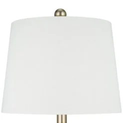 24" Faux Wood Table Lamp (Includes LED Light Bulb) Silver - Cresswell Lighting -Deals A Radiant Den Store unnamed file 5376