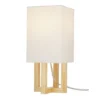 15" Square MDF Table Lamp (Includes LED Light Bulb) Natural - Cresswell Lighting
