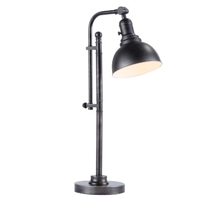 30" x 34" Emery Desk Lamp Antique Silver - LumiSource 1 30" x 34" Emery Desk Lamp Antique Silver - LumiSource