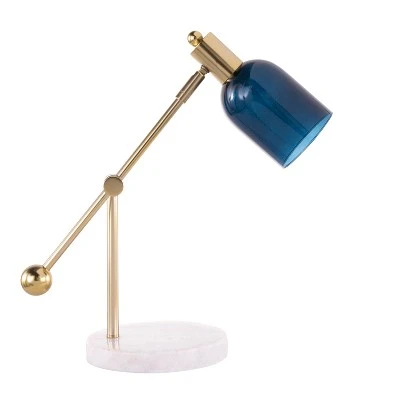 44185" Marcel Desk Lamp Blue/Gold/White - LumiSource 2 44185" Marcel Desk Lamp Blue/Gold/White - LumiSource - Image 2