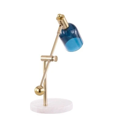 44185" Marcel Desk Lamp Blue/Gold/White - LumiSource 3 44185" Marcel Desk Lamp Blue/Gold/White - LumiSource - Image 3