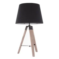 27" Compass Table Lamp Black/Gray - LumiSource -Deals A Radiant Den Store unnamed file 5423