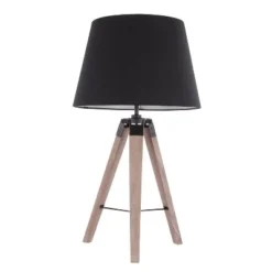 27" Compass Table Lamp Black/Gray - LumiSource -Deals A Radiant Den Store unnamed file 5424