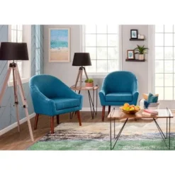 27" Compass Table Lamp Black/Gray - LumiSource -Deals A Radiant Den Store unnamed file 5428