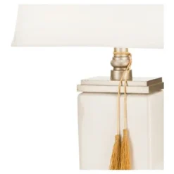 32" Amiliana Glazed Tassel Lamp Cream (Includes CFL Light Bulb) - Safavieh -Deals A Radiant Den Store unnamed file 5433