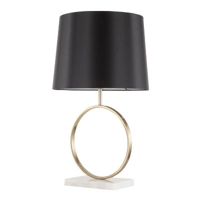 26" Moon Table Lamp Black/Gold/White - LumiSource 3 26" Moon Table Lamp Black/Gold/White - LumiSource - Image 3