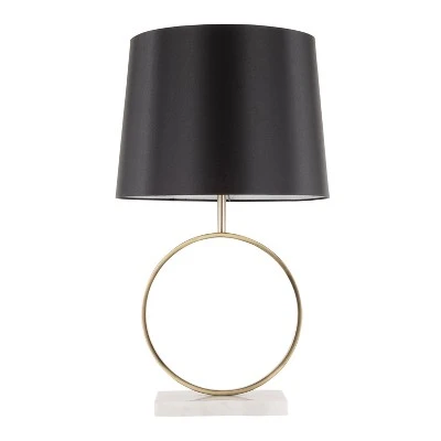 26" Moon Table Lamp Black/Gold/White - LumiSource 4 26" Moon Table Lamp Black/Gold/White - LumiSource - Image 4