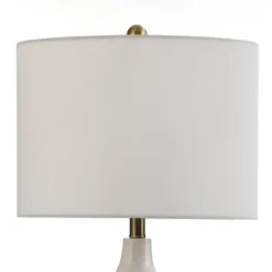 Large Round Transitional Dimpled Moulded Table Lamp White - StyleCraft -Deals A Radiant Den Store unnamed file 545