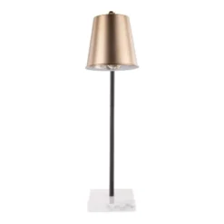 25-29" Metric Table Lamp Antique Brass/White - LumiSource 14 25-29" Metric Table Lamp Antique Brass/White - LumiSource -Deals A Radiant Den Store unnamed file 5458