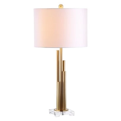 (Set of 2) 32" Hopper Table Lamp Brass Gold (Includes LED Light Bulb) - Safavieh 3 (Set of 2) 32" Hopper Table Lamp Brass Gold (Includes LED Light Bulb) - Safavieh - Image 3