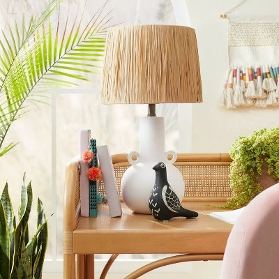 Opalhouse Designed With Jungalow Double Handle Ceramic Table Lamp (Includes LED Light Bulb) - Opalhouse™ designed with Jungalow™ White 2 Opalhouse Designed With Jungalow Double Handle Ceramic Table Lamp (Includes LED Light Bulb) - Opalhouse™ designed with Jungalow™ White - Image 2