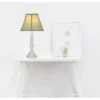 Creative Motion Industries White Resin Table Lamp Purple