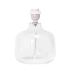 Glass Table Lamp with Fabric Shade Fresh White - Simple Designs -Deals A Radiant Den Store unnamed file 571