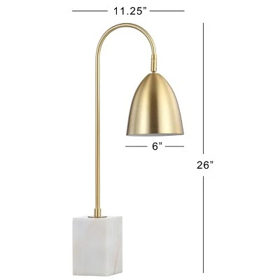 JONATHAN Y 26" Metal Ana Arched Table Lamp (Includes LED Light Bulb) Gold - JONATHAN Y 3 JONATHAN Y 26" Metal Ana Arched Table Lamp (Includes LED Light Bulb) Gold - JONATHAN Y - Image 3