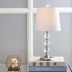 JONATHAN Y 20" Crystal Hudson Mini Table Lamp (Includes LED Light Bulb) Clear - JONATHAN Y