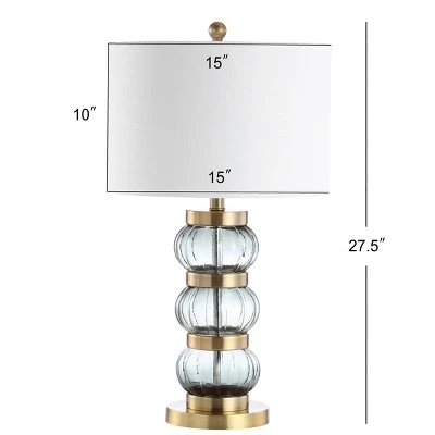 JONATHAN Y 27.5" Glass/Metal Linna Table Lamp (Includes LED Light Bulb) Gold - JONATHAN Y 3 JONATHAN Y 27.5" Glass/Metal Linna Table Lamp (Includes LED Light Bulb) Gold - JONATHAN Y - Image 3