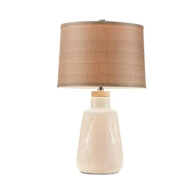 Hampton Hill 24.5" Tate Table Lamp Ivory 8 Hampton Hill 24.5" Tate Table Lamp Ivory - Image 8