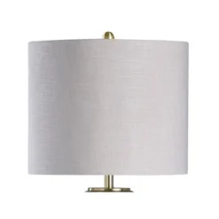 Round Clear Glass Table Lamp with Polished Steel Base - StyleCraft