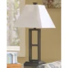 Deidra Metal Set Of 2 Table Lamp Black - Signature Design by Ashley
