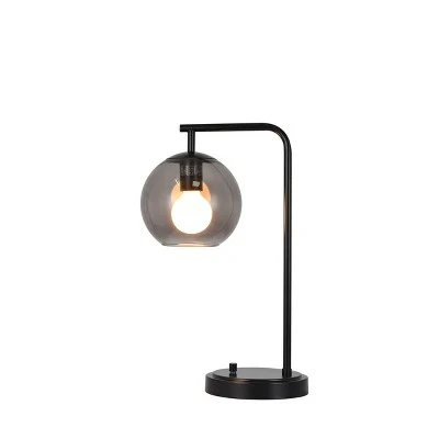 Smoke Glass Table Lamp Black (Includes LED Light Bulb) - Project 62™ 2 Smoke Glass Table Lamp Black (Includes LED Light Bulb) - Project 62™ - Image 2