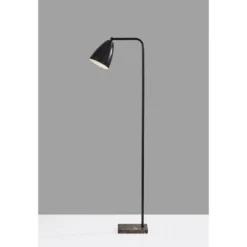 Vincent Floor Lamp Black - Adesso