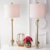 JONATHAN Y (Set of 2) 34" Metal Hollis Table Lamps with Crystal Base (Includes LED Light Bulb) Brass - Jonathan Y