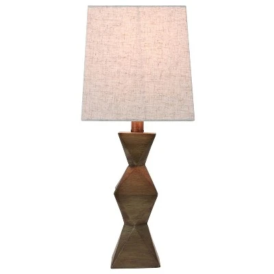 Knox Stacked Diamond Lamp Desert Brown - Decor Therapy 1 Knox Stacked Diamond Lamp Desert Brown - Decor Therapy