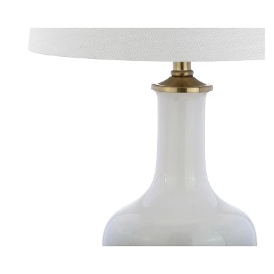 JONATHAN Y 25" Gradient Ceramic/Brass Table Lamp White/Gray (Includes LED Light Bulb) - JONATHAN Y 2 JONATHAN Y 25" Gradient Ceramic/Brass Table Lamp White/Gray (Includes LED Light Bulb) - JONATHAN Y - Image 2