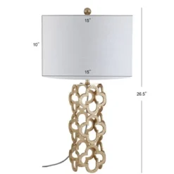JONATHAN Y 26.5" Metal Oliver Quatrefoil Table Lamp (Includes LED Light Bulb) Gold - JONATHAN Y -Deals A Radiant Den Store unnamed file 798
