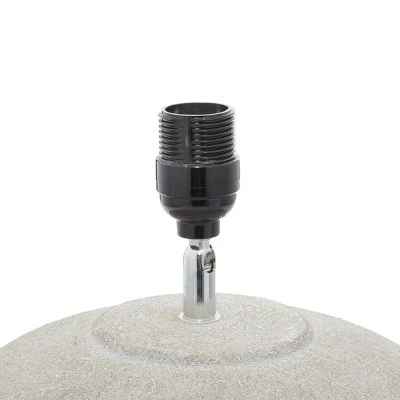 Olivia & May 15" x 23.75" Ombre Textured Ceramic Table Lamp with Shade White - Olivia & May 8 Olivia & May 15" x 23.75" Ombre Textured Ceramic Table Lamp with Shade White - Olivia & May - Image 8