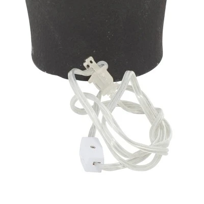 Olivia & May 15" x 23.75" Ombre Textured Ceramic Table Lamp with Shade White - Olivia & May 9 Olivia & May 15" x 23.75" Ombre Textured Ceramic Table Lamp with Shade White - Olivia & May - Image 9