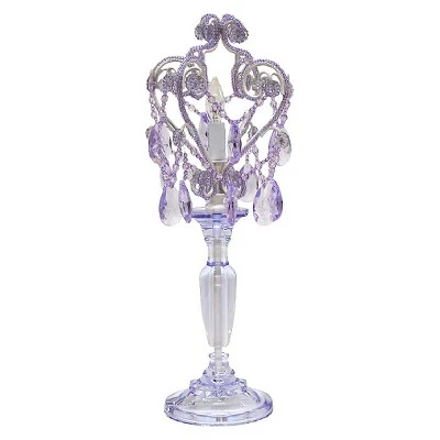 8" x 20" Chandelier Table Lamp Purple - Tadpoles 1 8" x 20" Chandelier Table Lamp Purple - Tadpoles