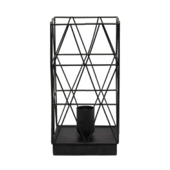 Metal Geometric Square Table Lamp Black - Simple Designs -Deals A Radiant Den Store unnamed file 844