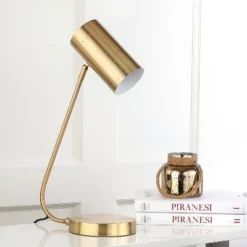 22.5" Crane Table Lamp Gold (Includes LED Light Bulb) - Safavieh