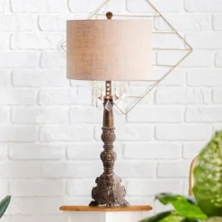 JONATHAN Y 33.5" Resin/Acrylic Carlisle Table Lamp (Includes LED Light Bulb) Brown - JONATHAN Y 7 JONATHAN Y 33.5" Resin/Acrylic Carlisle Table Lamp (Includes LED Light Bulb) Brown - JONATHAN Y -Deals A Radiant Den Store unnamed file 873