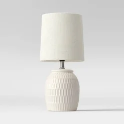 Embossed Scoop Pattern Ceramic Mini Lamp White - Threshold™ 6 Embossed Scoop Pattern Ceramic Mini Lamp White - Threshold™ -Deals A Radiant Den Store unnamed file 92