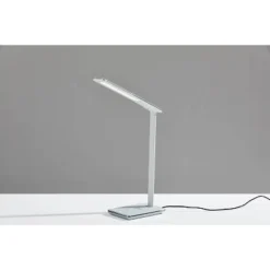 16" Declan Charge Wireless Charging Multi-Function Desk Lamp (Includes LED Light Bulb) White - Adesso