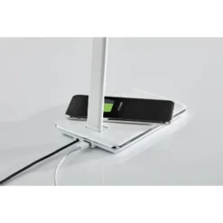 16" Declan Charge Wireless Charging Multi-Function Desk Lamp (Includes LED Light Bulb) White - Adesso -Deals A Radiant Den Store unnamed file 942