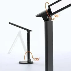 LED 12W Table Lamp (Includes LED Light Bulb) Black - TaoTronics