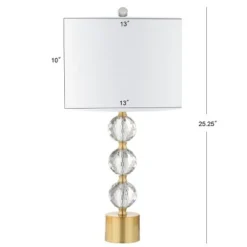 JONATHAN Y 25.25" Crystal Ashley Table Lamp (Includes LED Light Bulb) White - JONATHAN Y -Deals A Radiant Den Store unnamed file 970